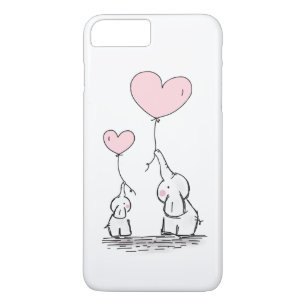 Case-Mate iPhone Case Eléphant mère et bébé avec ballons