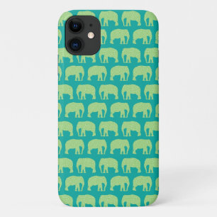 Case-Mate iPhone Case Eléphant mignon Motif vert Turquoise