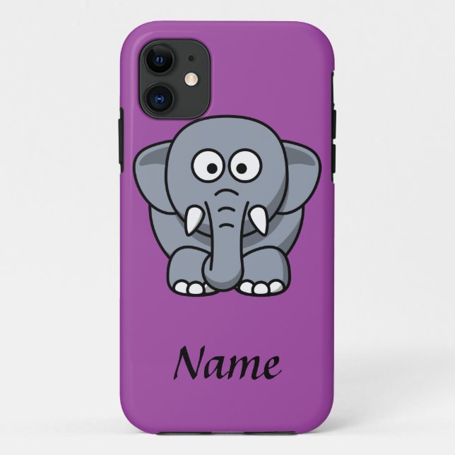 Coques Case-Mate iPhone Éléphant personnalisé de bande dessinée (Dos)
