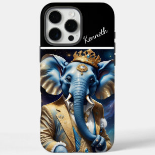Coques iPhone 16 Pro Max Eléphant Royal Sous Les Étoiles