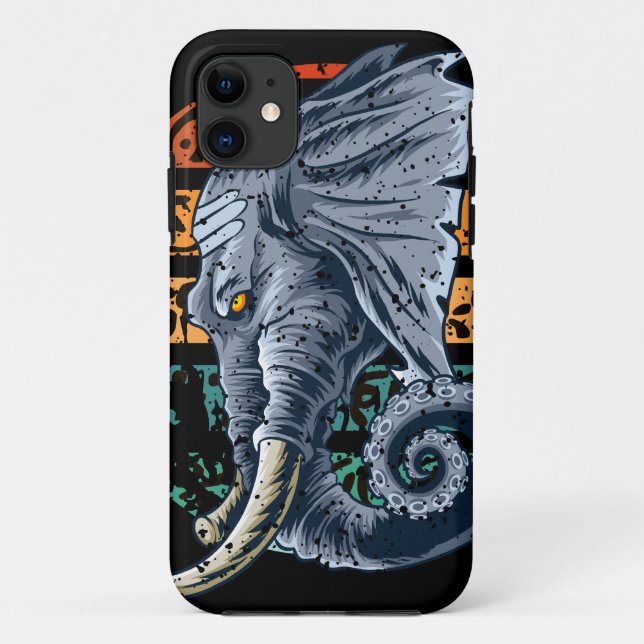 Coques Case-Mate iPhone Elephantopus Elephant Tentacle Trunk Lovecraft (Dos)