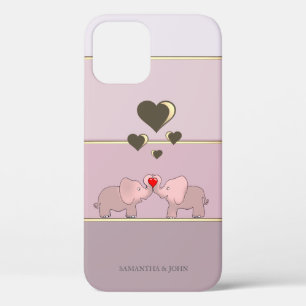 Case-Mate iPhone Case Eléphants adorables dans l'amour