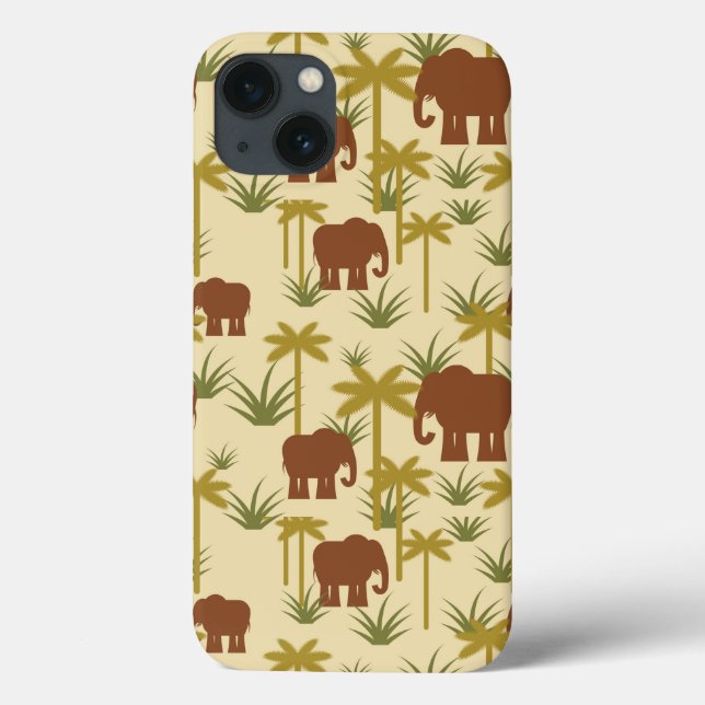 Coques Case-Mate iPhone Elephants And Palms (Verso)