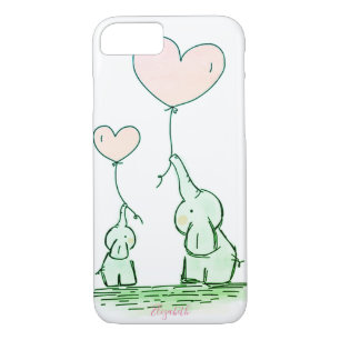 Case-Mate iPhone Case Eléphants Mignons Avec Ballons - Personnalisé