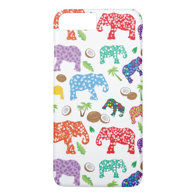 Coques Case-Mate iPhone Éléphants tropicaux (Dos)
