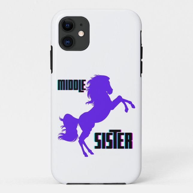 Coques Case-Mate iPhone Élevage de pony pourpre de soeur moyenne (Dos)