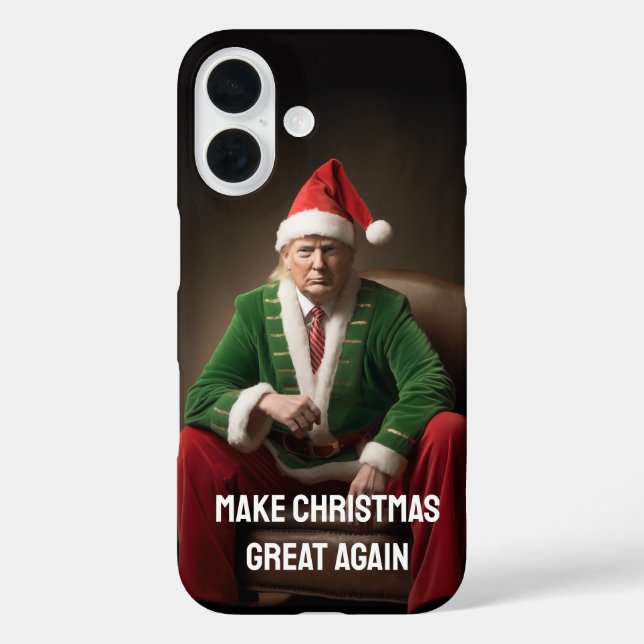 Coques Case-Mate iPhone Elf de Noël Donald Trump (Verso)