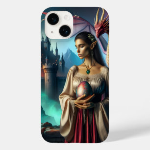 Coque Pour iPhone 14 Elfe avec oeuf de dragon