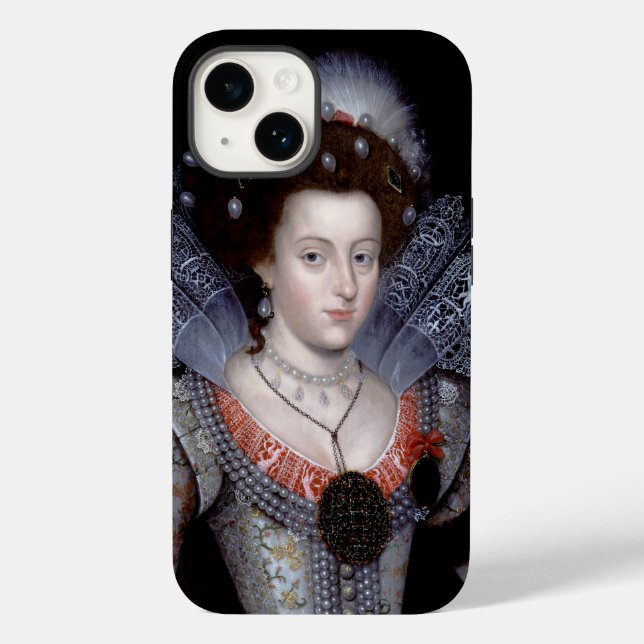 Coques Case-Mate iPhone Elizabeth, reine d'hiver de Bohême (Verso)