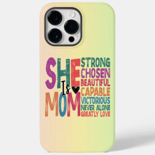 Coque Pour Pour iPhone 14 Pro Max Elle est maman bienheureuse Maman Retro Citer la f