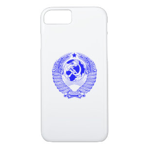 Case-Mate iPhone Case Emblème d'État bleu de l'URSS