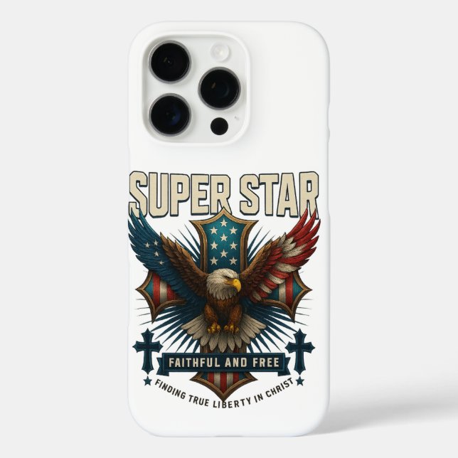 Coques Case-Mate iPhone Emblème Super Star Eagle (Verso)