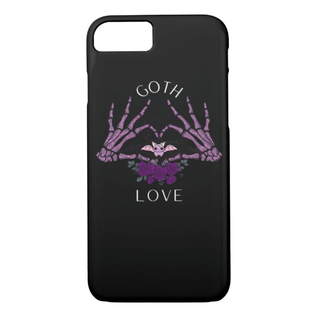 Coques Case-Mate iPhone Embrassez Goth Skeleton Heart (Dos)