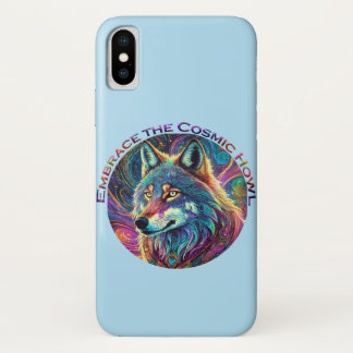 Case-Mate iPhone Case Embrassez le loup de Howl cosmique