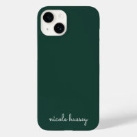 Émeraude verte | Moderne Monogramme élégant