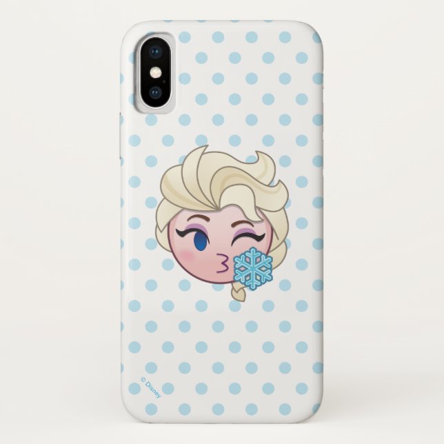 Coques Case-Mate iPhone Emoji gelé| Elsa lance un baiser (Dos)
