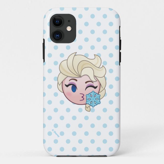 Coques Case-Mate iPhone Emoji gelé| Elsa lance un baiser (Dos)
