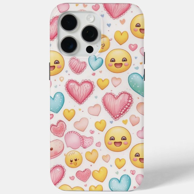 Coques Case-Mate iPhone Emoji Hearts (Verso)