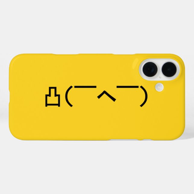 Coques Case-Mate iPhone Emoticône du doigt moyen en colère Kaomoji japonai (Verso (horizontal))