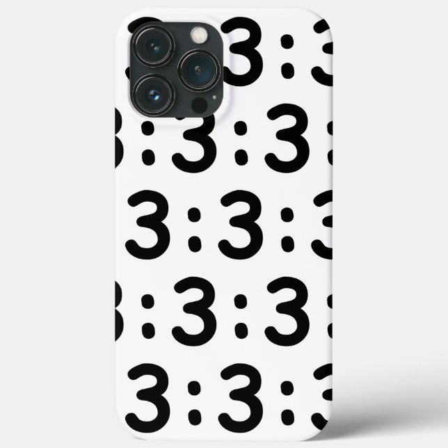 Coques Case-Mate iPhone Émoticône face chat : 3 (Verso)