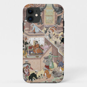 Coque iPhone 11 Empereur Akbar (r.1556-1605) inspectant le buildin