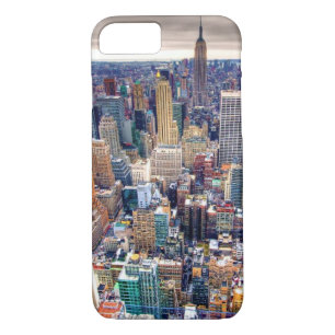 Coque iPhone 7 Empire State Building et Midtown Manhattan