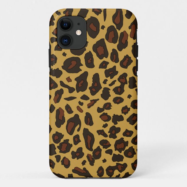 Coques Case-Mate iPhone Empreinte de léopard (Dos)