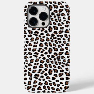 Coque Pour Pour iPhone 14 Pro Max Empreinte de léopard blanc