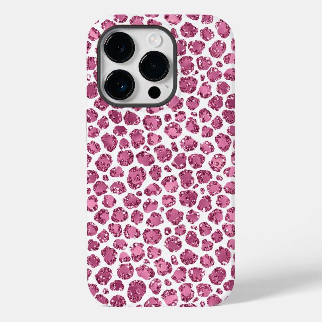 Coques Case-Mate iPhone Empreinte de léopard de la Parties scintillant de  (Verso)