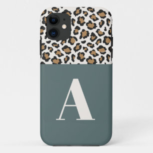 Case-Mate iPhone Case Empreinte de léopard de la typographie initiale au