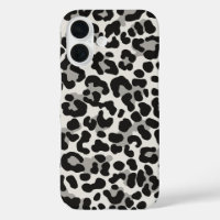 Empreinte de léopard de neige blanc Motif tendance