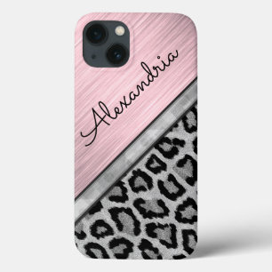 Case-Mate iPhone Case Empreinte de léopard lumineux rose