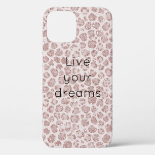 Case-Mate iPhone Case Empreinte de léopard Parties scintillant rose vif