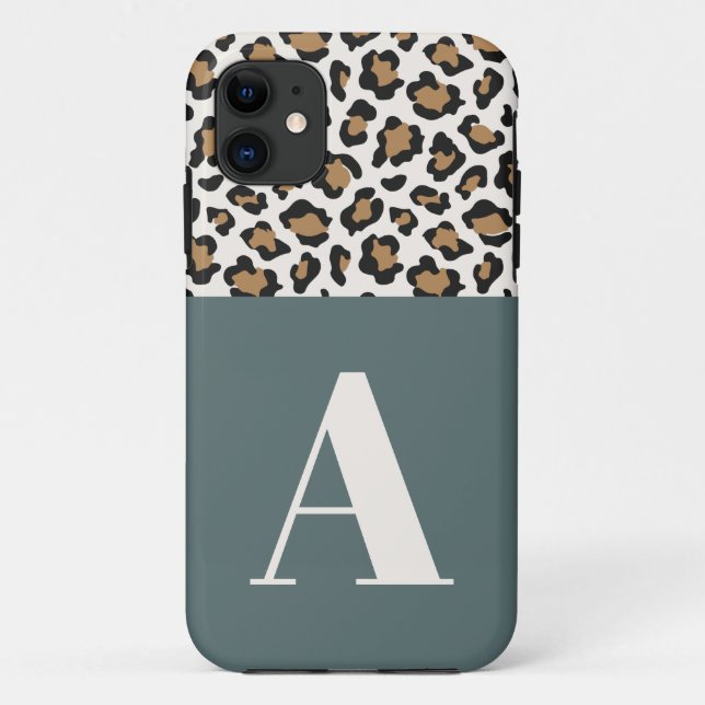 Coques Case-Mate iPhone Empreinte de léopard première typographie audacieu (Dos)