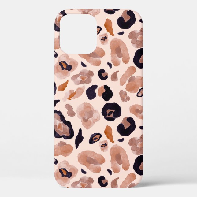 Coques Case-Mate iPhone Empreinte de léopard, sans soudure, arrière - plan (Verso)