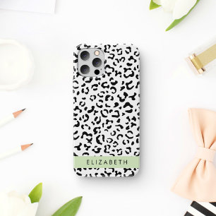 Case-Mate iPhone Case Empreinte de léopard, Spots, Noir Et Blanc, Votre 