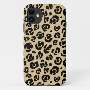 Case-Mate iPhone Case Empreinte de léopard Tan Beige Noir