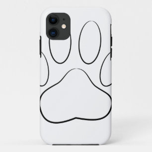Case-Mate iPhone Case Empreinte de patte blanc