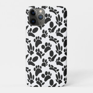 Case-Mate iPhone Case Empreinte de patte de chien d'art Abstrait noir et