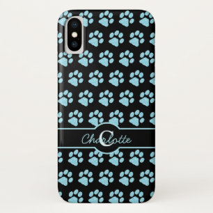 Case-Mate iPhone Case Empreinte de patte Parties scintillant Turquoise B