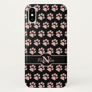 Case-Mate iPhone Case Empreinte de patte Rose de Parties scintillant Gol