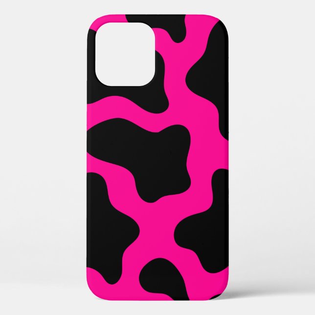 Coques Case-Mate iPhone empreinte de vache rose chaude (Verso)