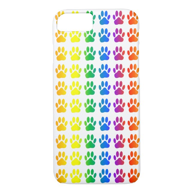 Coques Case-Mate iPhone Empreinte Rainbow Chien (Dos)