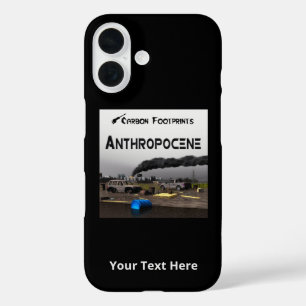 Coque Pour iPhone 16 Empreintes Carbone - Anthropocène