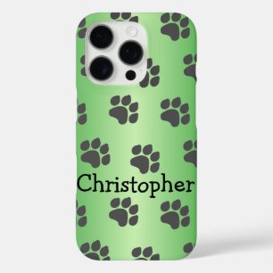 iPhone 16 Pro Case Empreintes de pattes Coque-Coque Mate