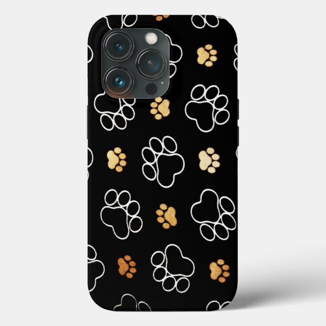 Coques Case-Mate iPhone Empreintes de pattes de chiens (Verso)