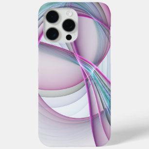 Coque iPhone 15 Pro Max En mouvement, art fractal abstrait coloré moderne