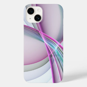 Coque Pour iPhone 14 En Mouvement, Art Fractal Abstrait Moderne Coloré
