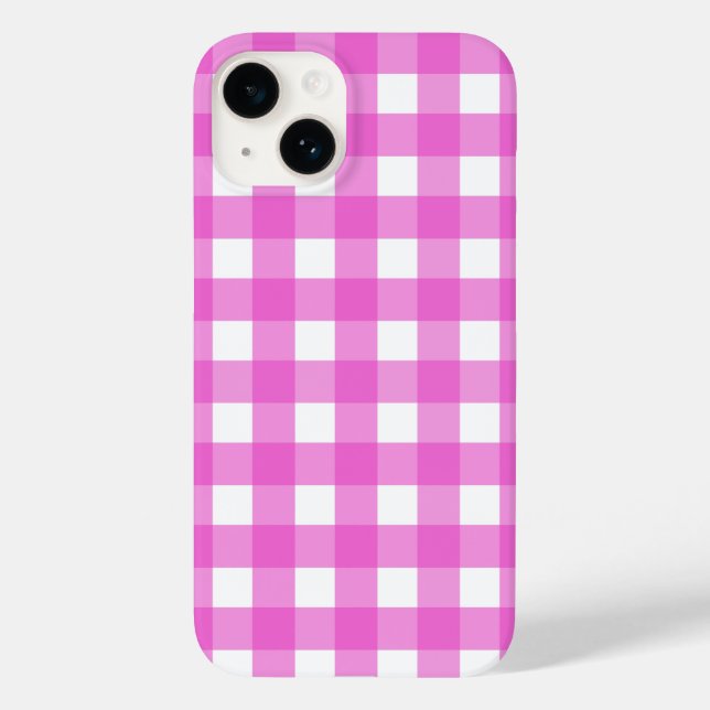 Coques Case-Mate iPhone En vichy rose (Verso)