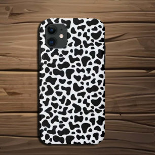 Case-Mate iPhone Case Encart blanc noir de vache